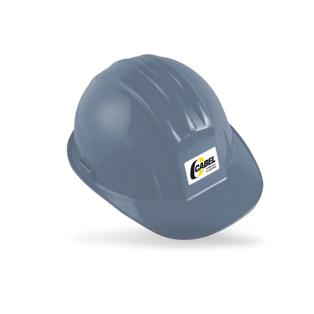 CASCO CON MATRACA TIPO CACHUCHA CABEL GRIS