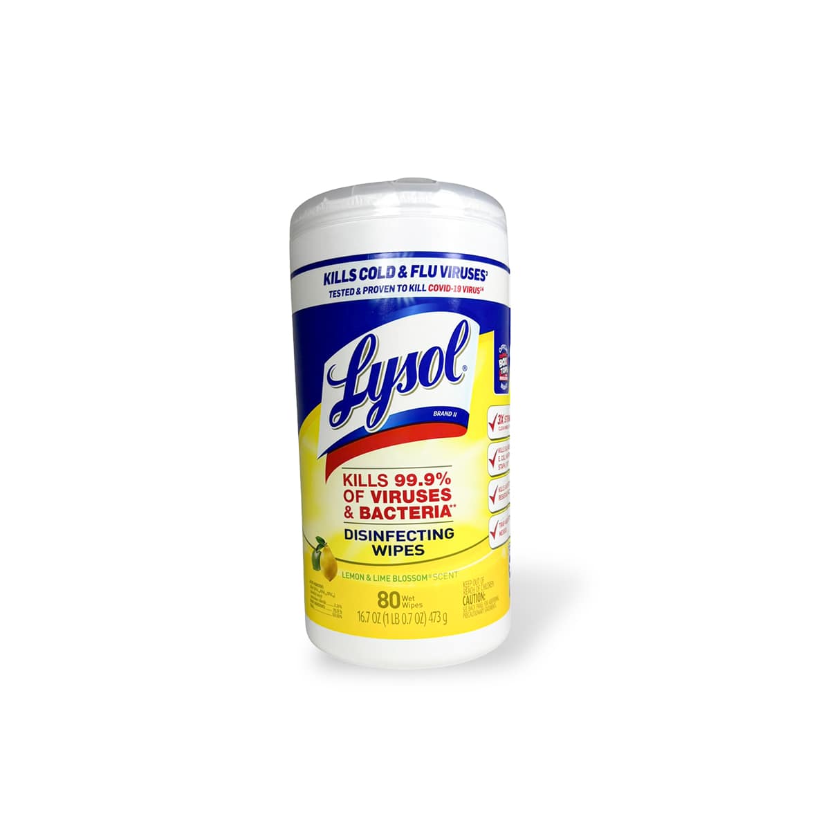 TOALLAS DESINFECTANTES LYSOL 80 PZAS