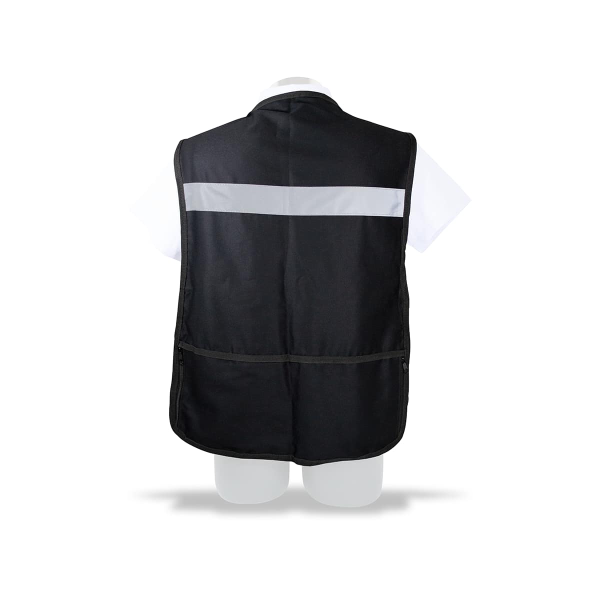 CHALECO DE GABARDINA BRIGADISTA NEGRO