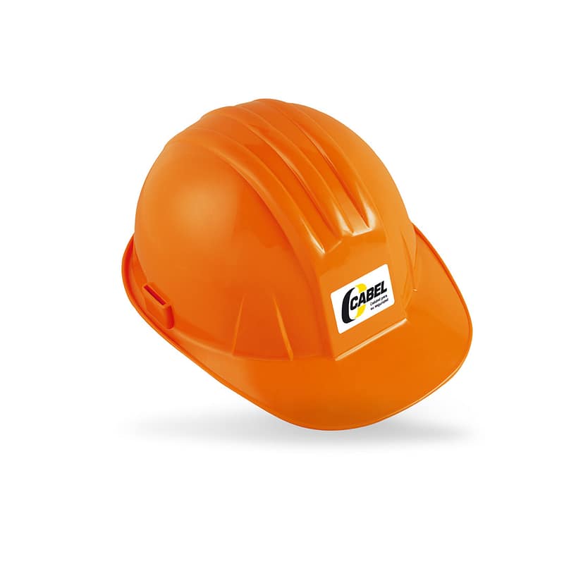 CASCO CON MATRACA TIPO CACHUCHA CABEL NARANJA