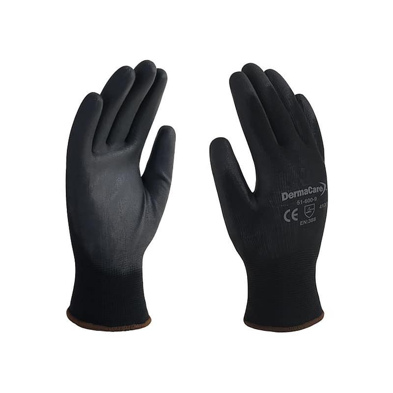 GUANTE NYLON RECUBIERTO DE POLIURETANO No8 DERMA 51-600
