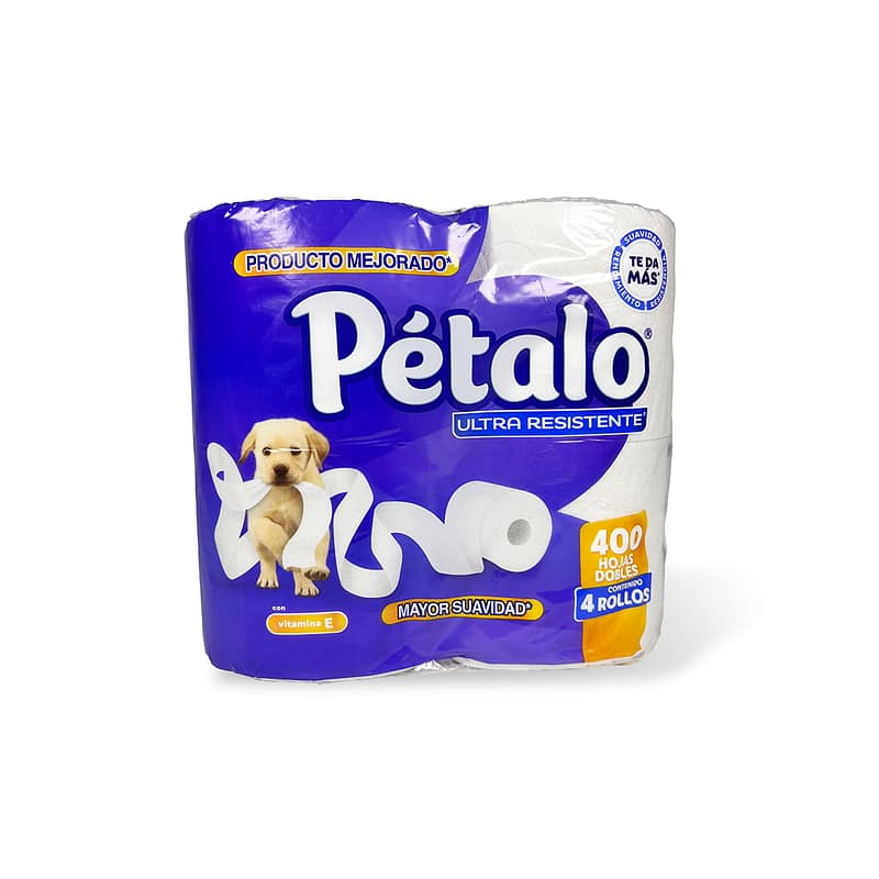 PAPEL HIGIÉNICO PÉTALO CON 40 ROLLO 400H