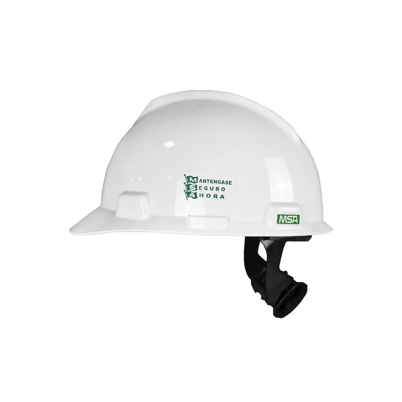 CASCO CON MATRACA TIPO CACHUCHA BLANCO MSA